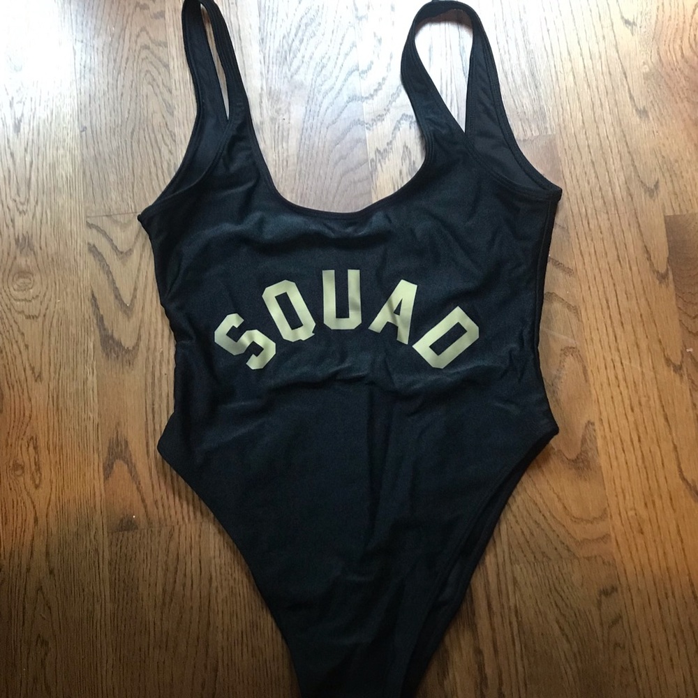 One Piece Black Squad Swimsuit